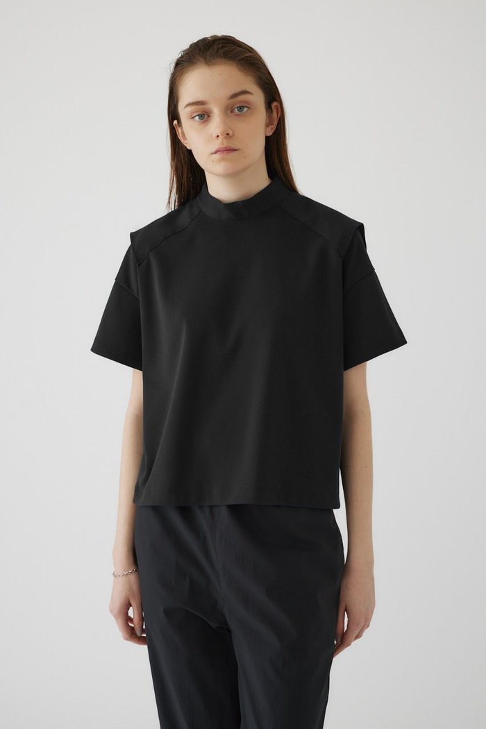 【リムアーク/RIM.ARK】のDocking design tops/トップス インテリア・キッズ・メンズ・レディースファッション・服の通販 founy(ファニー) https://founy.com/ ファッション Fashion レディースファッション Fashion for Women トップス・カットソー Cut & Sew Tops シャツ・ブラウス・オフィスカジュアル Elegant Blouses & Button-Ups ロングTシャツ・Tシャツ Longline T-Shirts & Tees カットソー・ベーシックTシャツ Cut-and-Sewn Tops / Stretch Tees & Basics ショート Short, Short Length シンプル Simple, Minimal スリーブ Sleeve, Long Sleeve / Short Sleeve ツイル Twist, Twisted Detail ドッキング Docking, Mixed Material 夏 Summer |ID: prp329100003997363 ipo3291000000032785097