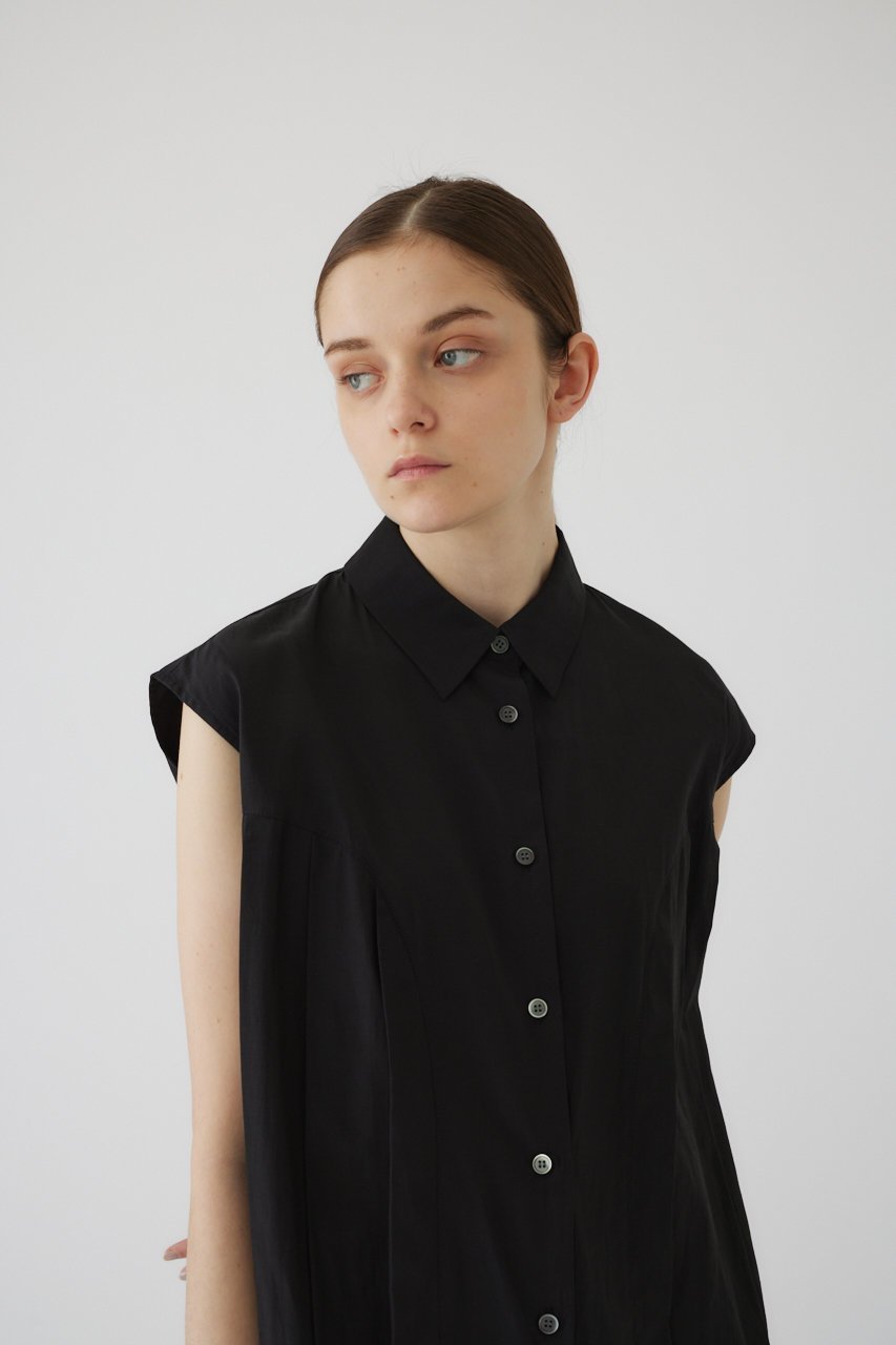 【リムアーク/RIM.ARK】のPanel gather box SH/シャツ 人気、トレンドファッション・服の通販 founy(ファニー) 　ファッション　Fashion　レディースファッション　Fashion for Women　トップス・カットソー　Cut & Sew Tops　キャミソール&ノースリーブ　Camisoles & Sleeveless Tops　シャツ・ブラウス・オフィスカジュアル　Elegant Blouses & Button-Ups　エレガント 上品　Elegant　ノースリーブ　Sleeveless, No-Sleeve　バランス　Balance, Style Balance　 other-1|ID: prp329100003997364 ipo3291000000032881814
