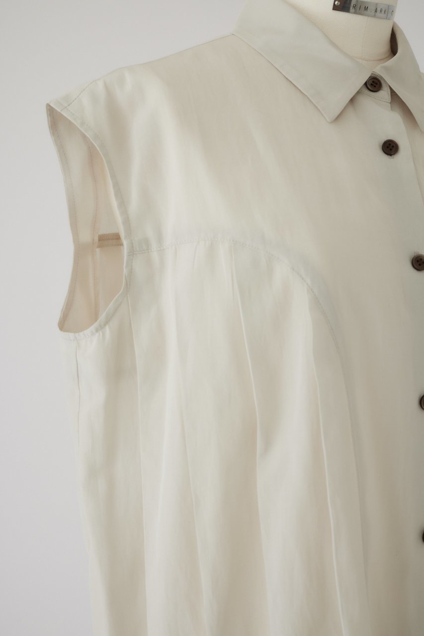 【リムアーク/RIM.ARK】のPanel gather box SH/シャツ 人気、トレンドファッション・服の通販 founy(ファニー) 　ファッション　Fashion　レディースファッション　Fashion for Women　トップス・カットソー　Cut & Sew Tops　キャミソール&ノースリーブ　Camisoles & Sleeveless Tops　シャツ・ブラウス・オフィスカジュアル　Elegant Blouses & Button-Ups　エレガント 上品　Elegant　ノースリーブ　Sleeveless, No-Sleeve　バランス　Balance, Style Balance　other-4|ID: prp329100003997364 ipo3291000000032881848