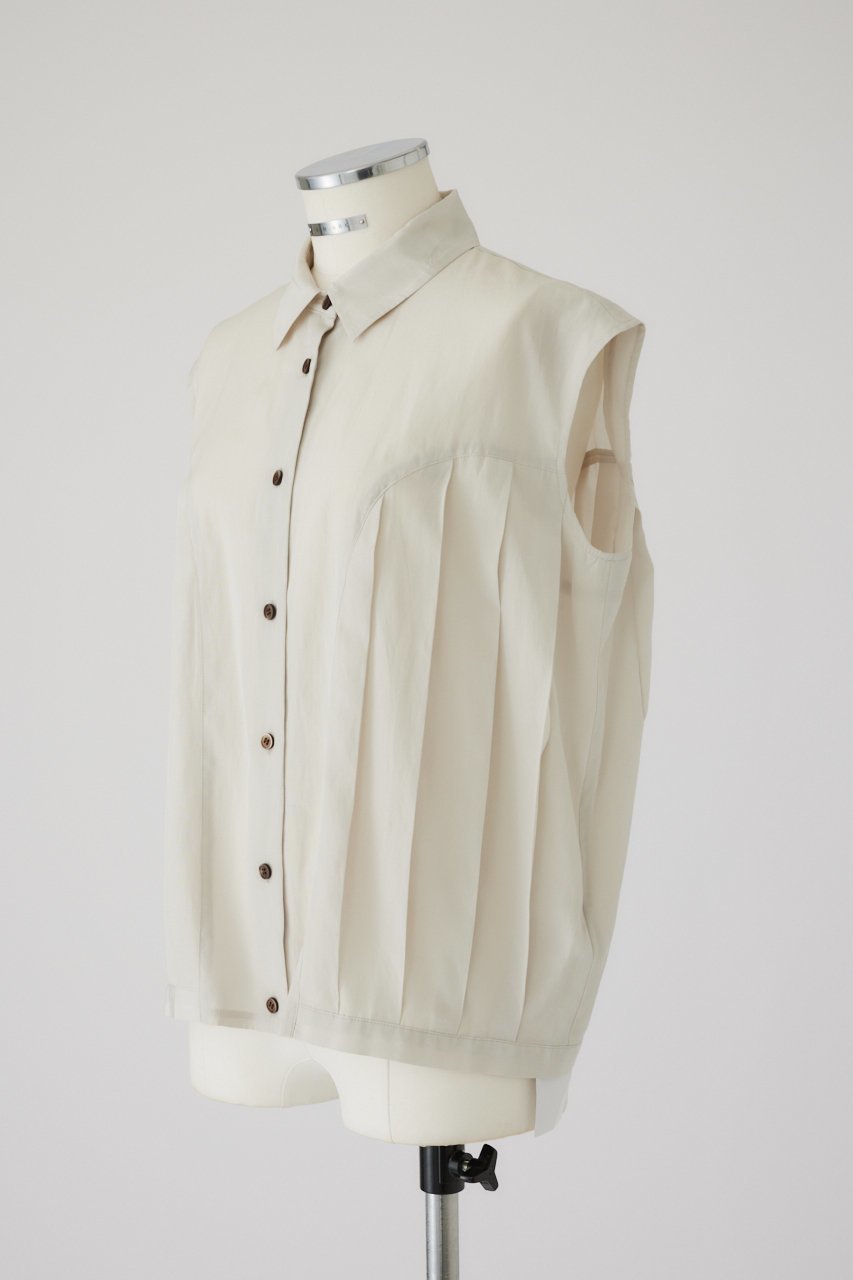 【リムアーク/RIM.ARK】のPanel gather box SH/シャツ 人気、トレンドファッション・服の通販 founy(ファニー) 　ファッション　Fashion　レディースファッション　Fashion for Women　トップス・カットソー　Cut & Sew Tops　キャミソール&ノースリーブ　Camisoles & Sleeveless Tops　シャツ・ブラウス・オフィスカジュアル　Elegant Blouses & Button-Ups　エレガント 上品　Elegant　ノースリーブ　Sleeveless, No-Sleeve　バランス　Balance, Style Balance　other-5|ID: prp329100003997364 ipo3291000000032881854