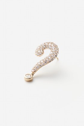 【オールニーク/ALLNIQUE】 【Playful Moko Kobayashi】Question pave ダイヤモンド ピアス(片耳用)人気、トレンドファッション・服の通販 founy(ファニー) ファッション Fashion レディースファッション Fashion for Women ジュエリー Jewelry ファッションリング Fashion Rings イヤリング・フープ・ドロップタイプ Hoop, Drop & Clip Earrings イヤリング Earrings コレクション Collection, Seasonal Line ダイヤモンド Diamond, Brilliant Cut モチーフ Motif, Design Theme 人気 Popular, Best Seller 片耳 One-Ear, Single Earring |ID:prp329100003997379