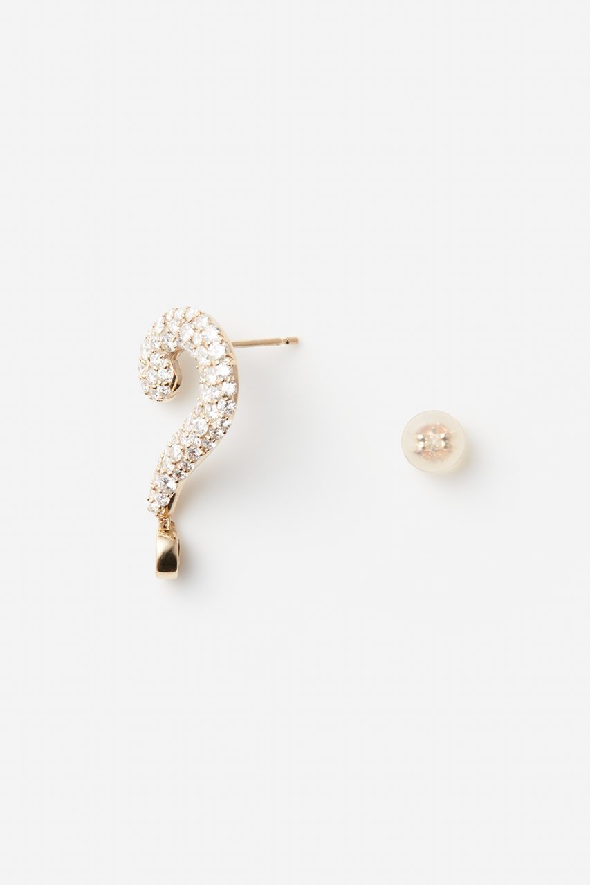 【オールニーク/ALLNIQUE】の【Playful Moko Kobayashi】Question pave ダイヤモンド ピアス(片耳用) 人気、トレンドファッション・服の通販 founy(ファニー) 　ファッション　Fashion　レディースファッション　Fashion for Women　ジュエリー　Jewelry　ファッションリング　Fashion Rings　イヤリング・フープ・ドロップタイプ　Hoop, Drop & Clip Earrings　イヤリング　Earrings　コレクション　Collection, Seasonal Line　ダイヤモンド　Diamond, Brilliant Cut　モチーフ　Motif, Design Theme　人気　Popular, Best Seller　片耳　One-Ear, Single Earring　other-3|ID: prp329100003997379 ipo3291000000036103280