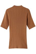 【ネテネ/NETENE】のFIKAランダムリブニット モックネックハーフスリーブ アンバー|ID: prp329100003997399 ipo3291000000034462750