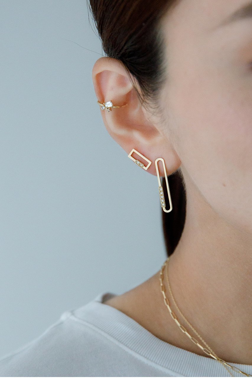 【オールニーク/ALLNIQUE】のForm Rectangle ダイヤモンド ピアス(片耳用) 人気、トレンドファッション・服の通販 founy(ファニー) ファッション Fashion レディースファッション Fashion for Women ジュエリー Jewelry ファッションリング Fashion Rings イヤリング・フープ・ドロップタイプ Hoop, Drop & Clip Earrings イヤリング Earrings オーバル Oval Design コレクション Collection, Seasonal Line ダイヤモンド Diamond, Brilliant Cut フォルム Silhouette, Form 片耳 One-Ear, Single Earring other-5|ID: prp329100003997407 ipo3291000000035762769