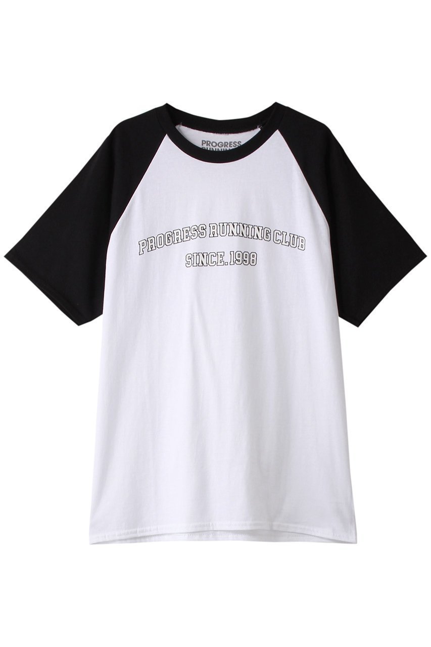 【エリオポール/heliopole】の【PROGRESS RUNNING CLUB】PRC S/SLV ラグランTシャツ 人気、トレンドファッション・服の通販 founy(ファニー) 　ファッション　Fashion　レディースファッション　WOMEN　トップス・カットソー　Tops/Tshirt　シャツ/ブラウス　Shirts/Blouses　ロング / Tシャツ　T-Shirts　カットソー　Cut and Sewn　ショート　Short　スリーブ　Sleeve　モノトーン　Monotone　半袖　Short Sleeve　 other-1|ID: prp329100003997432 ipo3291000000026422207