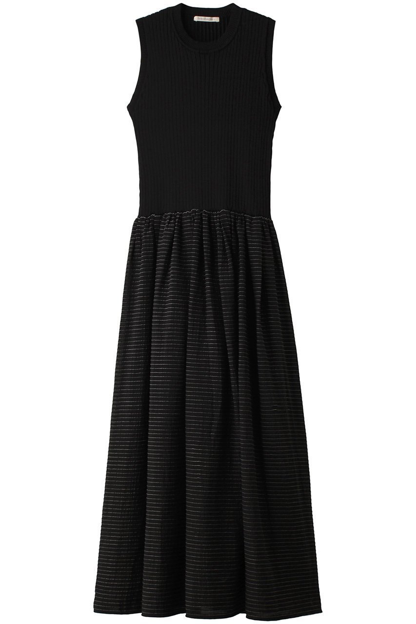 【デザイン ワークス/DESIGN WORKS】のシアーコンビワンピース 人気、トレンドファッション・服の通販 founy(ファニー) 　ファッション　Fashion　レディースファッション　Fashion for Women　ワンピース　Dresses　チュニック　Tunic Tops & Dresses　エレガント 上品　Elegant　ギャザー　Gathered, Ruffled　サマー　Summer, Summer Style　ジャカード／ジャガード　Jacquard, Woven Pattern　チュニック　Tunic, Long Top　ノースリーブ　Sleeveless, No-Sleeve　フィット　Fit, Slim Fit　ロング　Long, Long-Length　 other-1|ID: prp329100003997440 ipo3291000000034955004