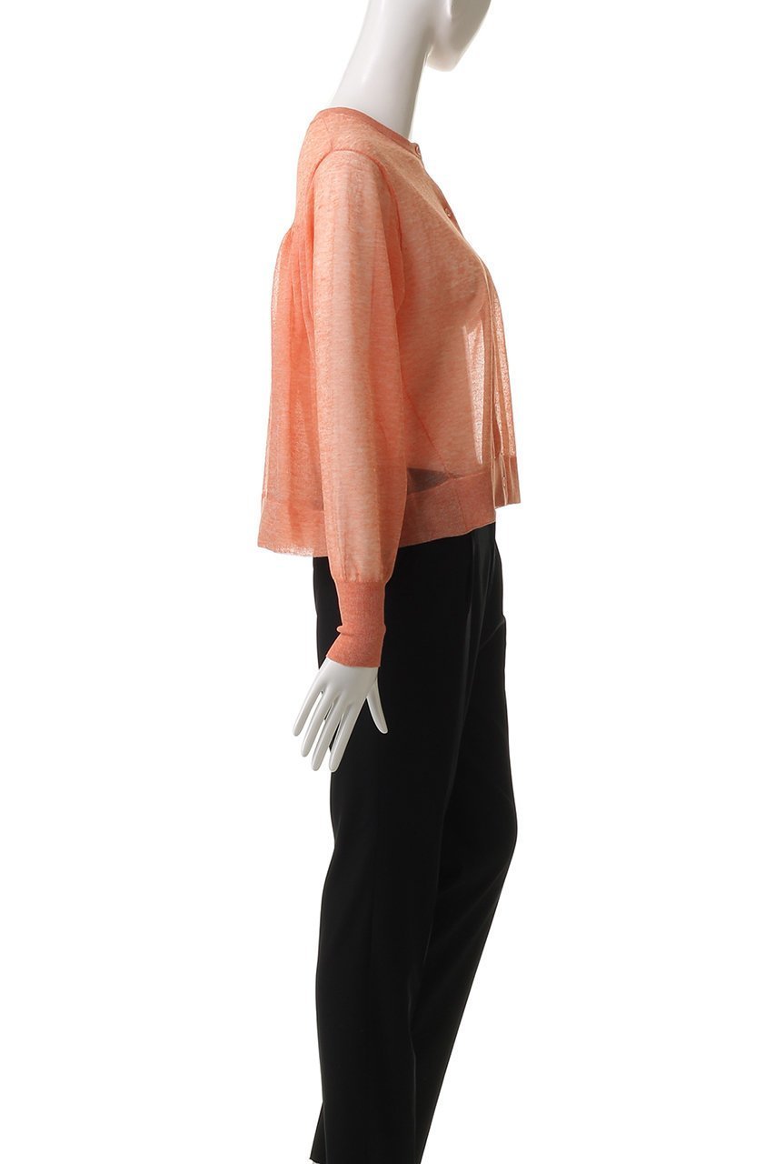 【デザイン ワークス/DESIGN WORKS】のシアーカーディガン 人気、トレンドファッション・服の通販 founy(ファニー) 　ファッション　Fashion　レディースファッション　Fashion for Women　トップス・カットソー　Cut & Sew Tops　ニット　Knit Tops & Sweaters　カーディガン・羽織り　Layered Style Cardigans　おすすめ　Recommended / Our Picks　カーディガン　Cardigan, Knitwear　ギャザー　Gathered, Ruffled　シアー　Sheer, See-Through　トレンド　Trend, Trending Now　フェミニン　Feminine, Girly　今季　This Season, Current Season　定番　Standard, Basic Item　other-3|ID: prp329100003997441 ipo3291000000035371776