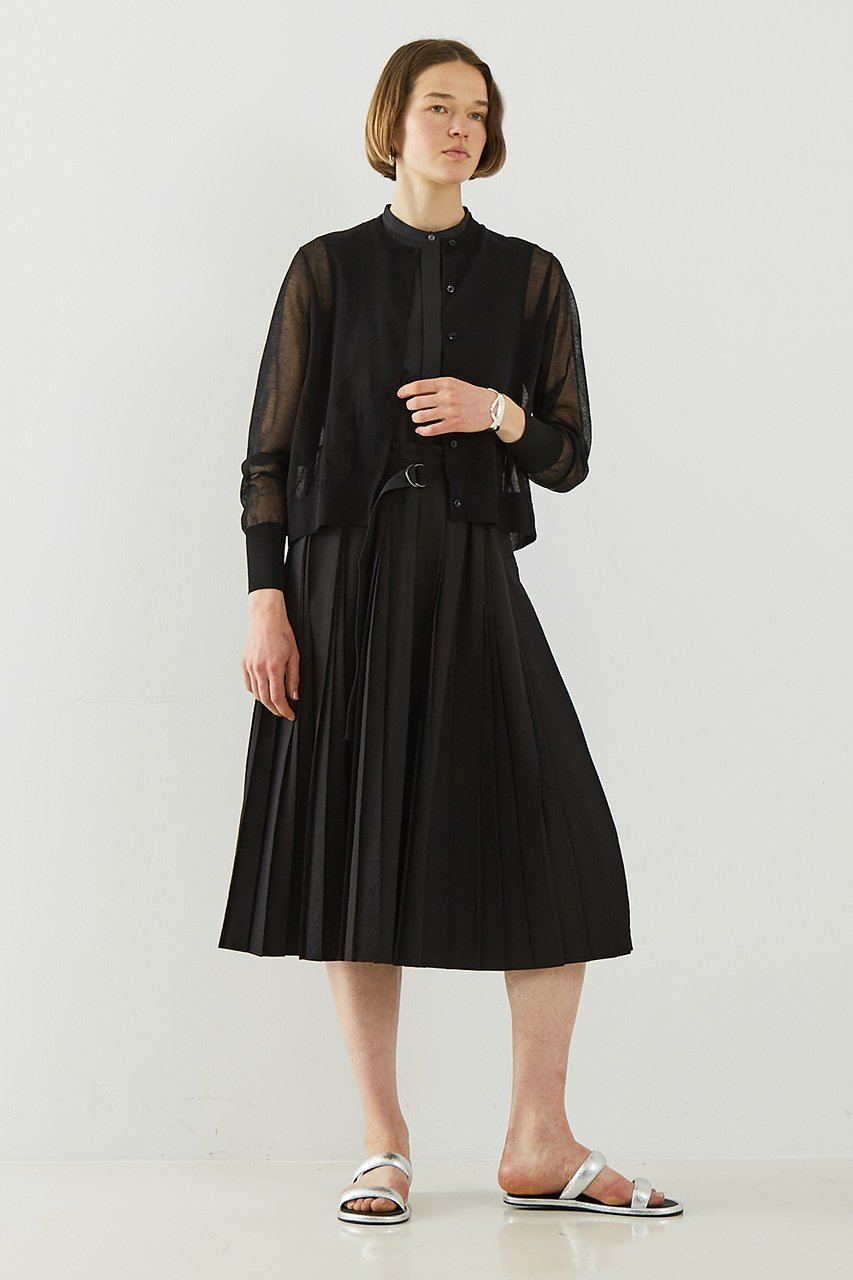 【デザイン ワークス/DESIGN WORKS】のシアーカーディガン 人気、トレンドファッション・服の通販 founy(ファニー) 　ファッション　Fashion　レディースファッション　Fashion for Women　トップス・カットソー　Cut & Sew Tops　ニット　Knit Tops & Sweaters　カーディガン・羽織り　Layered Style Cardigans　おすすめ　Recommended / Our Picks　カーディガン　Cardigan, Knitwear　ギャザー　Gathered, Ruffled　シアー　Sheer, See-Through　トレンド　Trend, Trending Now　フェミニン　Feminine, Girly　今季　This Season, Current Season　定番　Standard, Basic Item　other-6|ID: prp329100003997441 ipo3291000000035371782