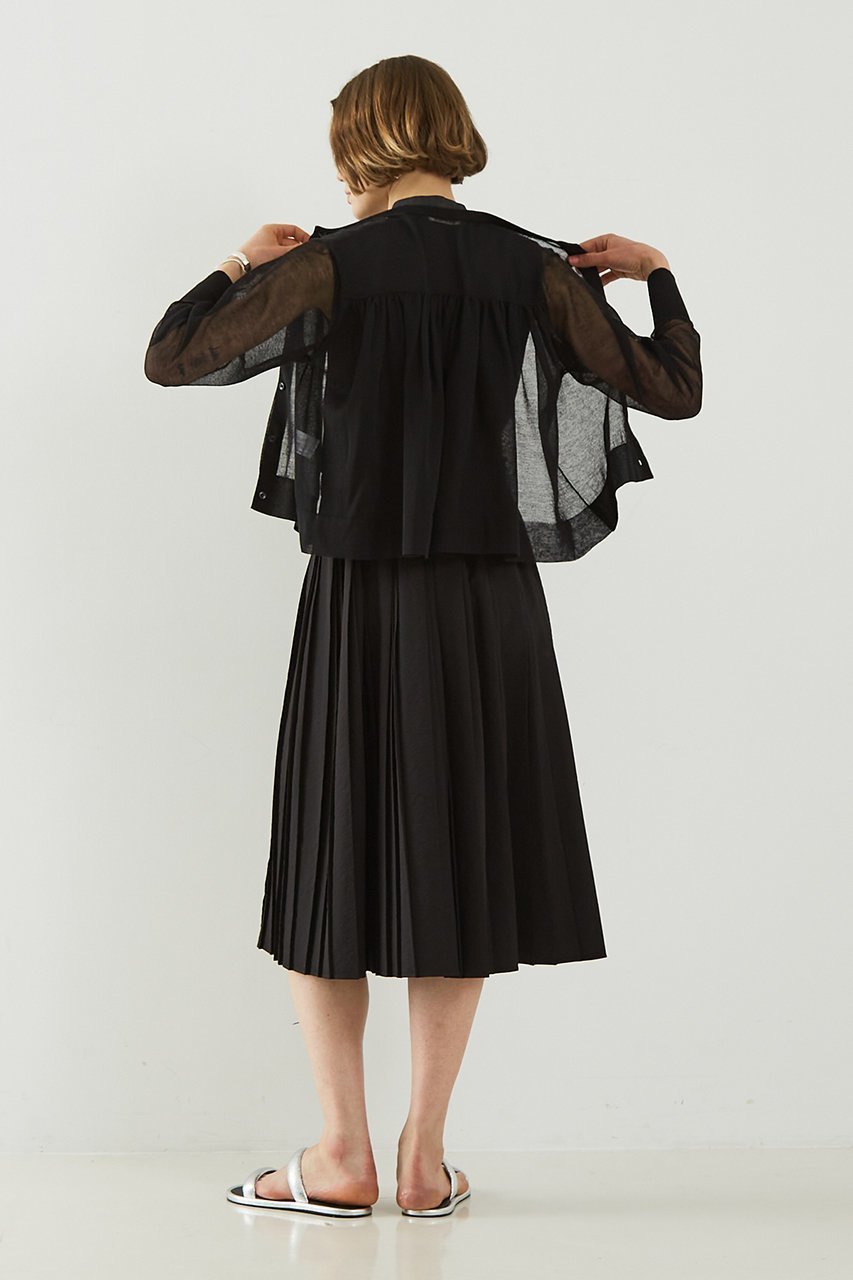 【デザイン ワークス/DESIGN WORKS】のシアーカーディガン 人気、トレンドファッション・服の通販 founy(ファニー) 　ファッション　Fashion　レディースファッション　Fashion for Women　トップス・カットソー　Cut & Sew Tops　ニット　Knit Tops & Sweaters　カーディガン・羽織り　Layered Style Cardigans　おすすめ　Recommended / Our Picks　カーディガン　Cardigan, Knitwear　ギャザー　Gathered, Ruffled　シアー　Sheer, See-Through　トレンド　Trend, Trending Now　フェミニン　Feminine, Girly　今季　This Season, Current Season　定番　Standard, Basic Item　other-8|ID: prp329100003997441 ipo3291000000035371784