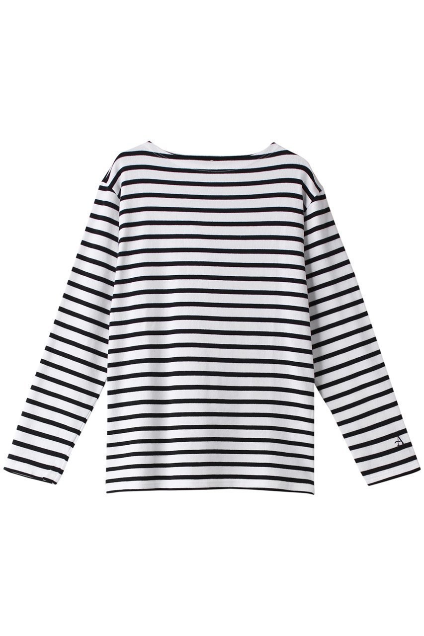【マルティニーク/martinique】のArmor-lux コットンボーダーLSカットソー インテリア・キッズ・メンズ・レディースファッション・服の通販 founy(ファニー) 　ファッション　Fashion　レディースファッション　Fashion for Women　トップス・カットソー　Cut & Sew Tops　シャツ・ブラウス・オフィスカジュアル　Elegant Blouses & Button-Ups　ロングTシャツ・Tシャツ　Longline T-Shirts & Tees　カットソー・ベーシックTシャツ　Cut-and-Sewn Tops / Stretch Tees & Basics　インナー　Innerwear　カットソー　Cut and Sewn Top　シンプル　Simple, Minimal　スリーブ　Sleeve, Long Sleeve / Short Sleeve　ボーダー　Border, Stripe　ロング　Long, Long-Length　エレガント 上品　Elegant　人気　Popular, Best Seller　定番　Standard, Basic Item　ホワイト|ID: prp329100003997448 ipo3291000000032930762