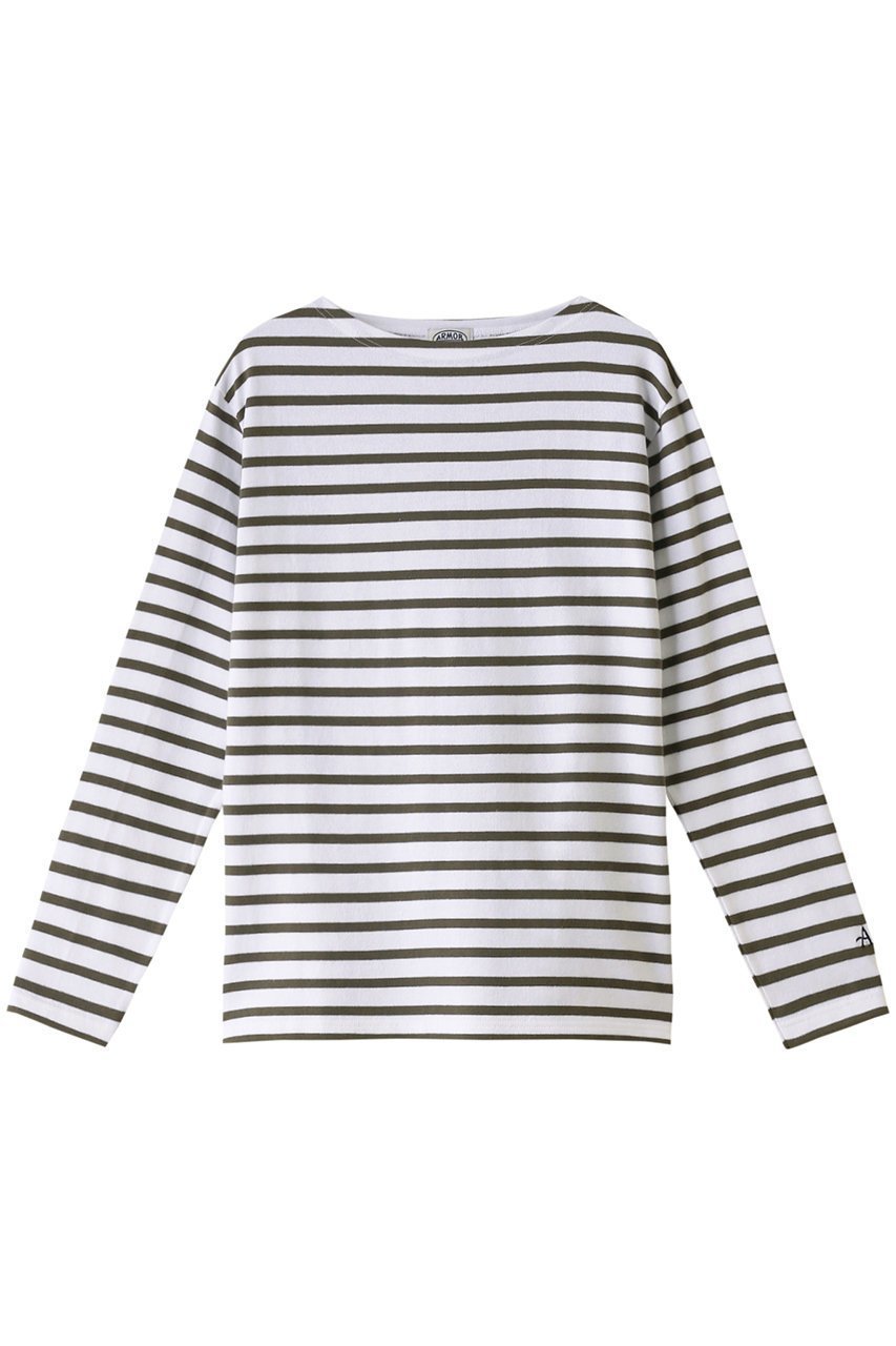 【マルティニーク/martinique】のArmor-lux コットンボーダーLSカットソー インテリア・キッズ・メンズ・レディースファッション・服の通販 founy(ファニー) 　ファッション　Fashion　レディースファッション　Fashion for Women　トップス・カットソー　Cut & Sew Tops　シャツ・ブラウス・オフィスカジュアル　Elegant Blouses & Button-Ups　ロングTシャツ・Tシャツ　Longline T-Shirts & Tees　カットソー・ベーシックTシャツ　Cut-and-Sewn Tops / Stretch Tees & Basics　インナー　Innerwear　カットソー　Cut and Sewn Top　シンプル　Simple, Minimal　スリーブ　Sleeve, Long Sleeve / Short Sleeve　ボーダー　Border, Stripe　ロング　Long, Long-Length　エレガント 上品　Elegant　人気　Popular, Best Seller　定番　Standard, Basic Item　グレー|ID: prp329100003997448 ipo3291000000032930771