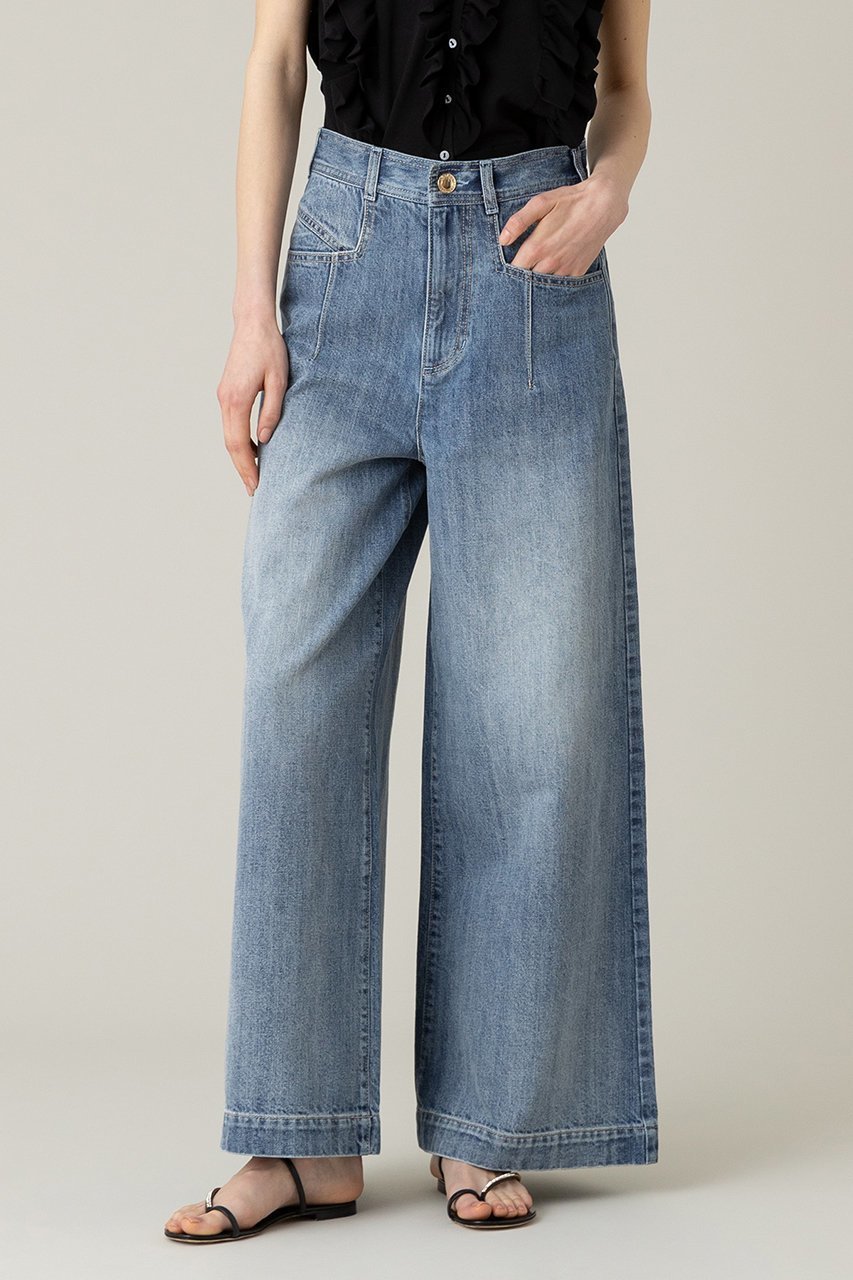 【アルアバイル/allureville】の【Loulou Willoughby】デニムバギーパンツ 人気、トレンドファッション・服の通販 founy(ファニー) 　ファッション　Fashion　レディースファッション　WOMEN　パンツ　Pants　デニムパンツ　Denim Pants　おすすめ　Recommend　デニム　Denim　フェミニン　Feminine　other-7|ID: prp329100003997452 ipo3291000000031452755