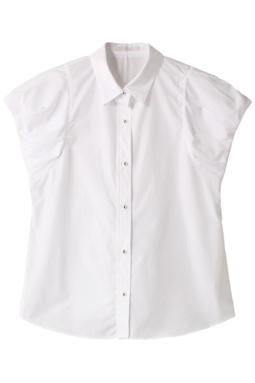 【アルアバイル/allureville】のタイプライタータックバルーンシャツ 人気、トレンドファッション・服の通販 founy(ファニー) 　ファッション　Fashion　レディースファッション　Fashion for Women　トップス・カットソー　Cut & Sew Tops　キャミソール&ノースリーブ　Camisoles & Sleeveless Tops　シャツ・ブラウス・オフィスカジュアル　Elegant Blouses & Button-Ups　スリーブ　Sleeve, Long Sleeve / Short Sleeve　タイプライター　Typewriter Fabric, Crisp Cotton　ノースリーブ　Sleeveless, No-Sleeve　バルーン　Balloon, Balloon Silhouette　ビスチェ　Bustier, Corset Top　メタル　Metal, Metal Parts　 other-1|ID: prp329100003997453 ipo3291000000032906873