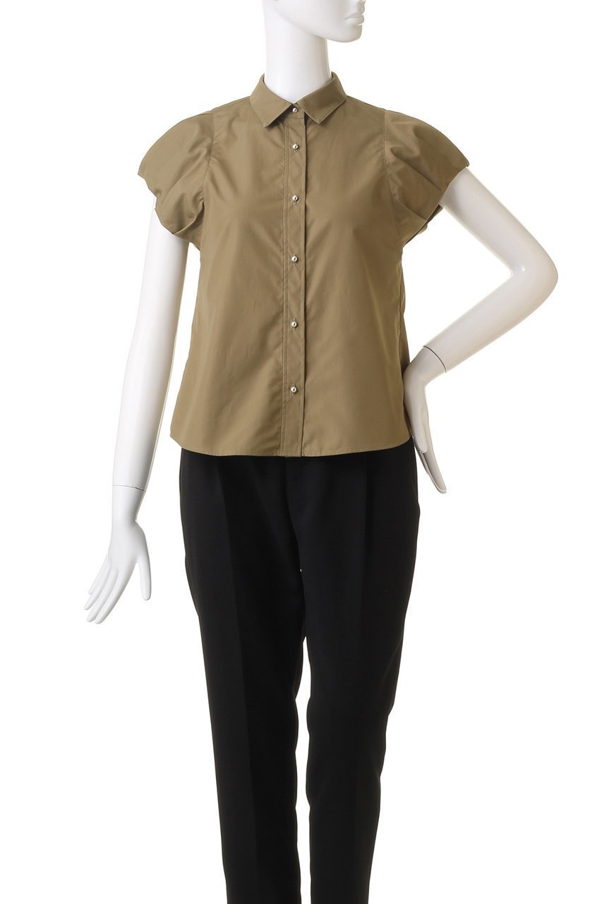 【アルアバイル/allureville】のタイプライタータックバルーンシャツ 人気、トレンドファッション・服の通販 founy(ファニー) 　ファッション　Fashion　レディースファッション　Fashion for Women　トップス・カットソー　Cut & Sew Tops　キャミソール&ノースリーブ　Camisoles & Sleeveless Tops　シャツ・ブラウス・オフィスカジュアル　Elegant Blouses & Button-Ups　スリーブ　Sleeve, Long Sleeve / Short Sleeve　タイプライター　Typewriter Fabric, Crisp Cotton　ノースリーブ　Sleeveless, No-Sleeve　バルーン　Balloon, Balloon Silhouette　ビスチェ　Bustier, Corset Top　メタル　Metal, Metal Parts　other-2|ID: prp329100003997453 ipo3291000000032906884