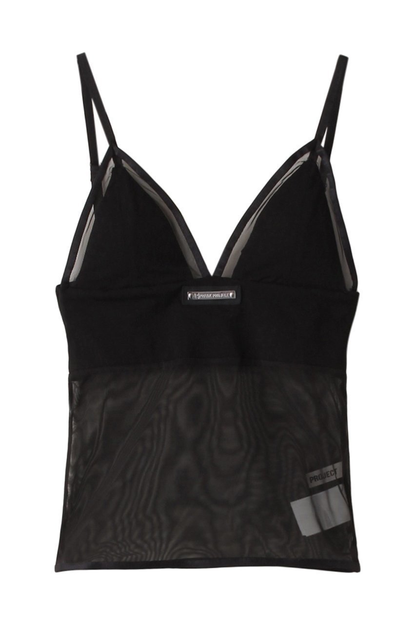 【プランク プロジェクト/PRANK PROJECT】のシアートリムキャミソール / Sheer Trim Camisole インテリア・キッズ・メンズ・レディースファッション・服の通販 founy(ファウニー) 　ファッション　Fashion　レディースファッション　Fashion for Women　トップス・カットソー　Cut & Sew Tops　キャミソール&ノースリーブ　Camisoles & Sleeveless Tops　シャツ・ブラウス・オフィスカジュアル　Elegant Blouses & Button-Ups　ロングTシャツ・Tシャツ　Longline T-Shirts & Tees　カットソー・ベーシックTシャツ　Cut-and-Sewn Tops / Stretch Tees & Basics　おすすめ　Recommended / Our Picks　インナー　Innerwear　キャミソール　Camisole, Spaghetti Strap Top　ジャケット　Jacket, Outerwear　ストレッチ　Stretch, Stretchy Fabric　タンク　Tank Top, Sleeveless Top　チュール　Tulip, Tulip Motif　フィット　Fit, Slim Fit　夏　Summer　BLK(ブラック)|ID: prp329100003998447 ipo3291000000036984811