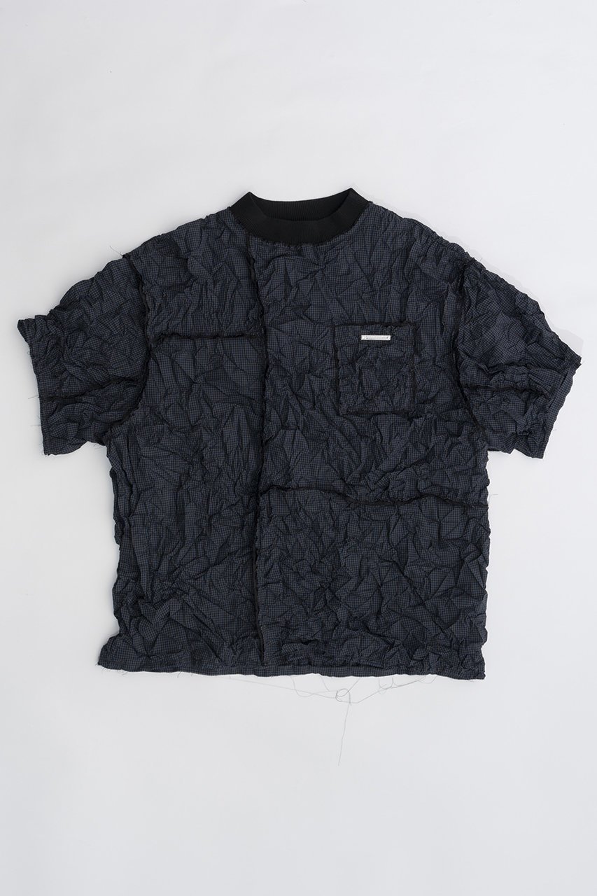 【プランク プロジェクト/PRANK PROJECT】のワッシャーチェックトップ / Washer Check Top 人気、トレンドファッション・服の通販 founy(ファニー) 　ファッション　Fashion　レディースファッション　Fashion for Women　トップス・カットソー　Cut & Sew Tops　シャツ・ブラウス・オフィスカジュアル　Elegant Blouses & Button-Ups　カットオフ　Cut-Off Design　ショート　Short, Short Length　スリーブ　Sleeve, Long Sleeve / Short Sleeve　チェック　Check, Plaid, Tartan　トレンド　Trend, Trending Now　パッチワーク　Patchwork, Mixed Fabric　ボトム　Bottoms, Lower Wear　 other-1|ID: prp329100003998448 ipo3291000000032908657