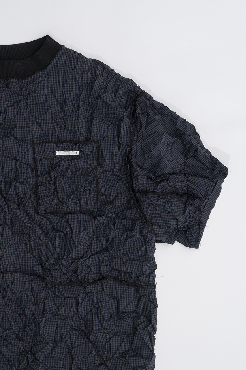 【プランク プロジェクト/PRANK PROJECT】のワッシャーチェックトップ / Washer Check Top 人気、トレンドファッション・服の通販 founy(ファニー) 　ファッション　Fashion　レディースファッション　Fashion for Women　トップス・カットソー　Cut & Sew Tops　シャツ・ブラウス・オフィスカジュアル　Elegant Blouses & Button-Ups　カットオフ　Cut-Off Design　ショート　Short, Short Length　スリーブ　Sleeve, Long Sleeve / Short Sleeve　チェック　Check, Plaid, Tartan　トレンド　Trend, Trending Now　パッチワーク　Patchwork, Mixed Fabric　ボトム　Bottoms, Lower Wear　other-2|ID: prp329100003998448 ipo3291000000032908667