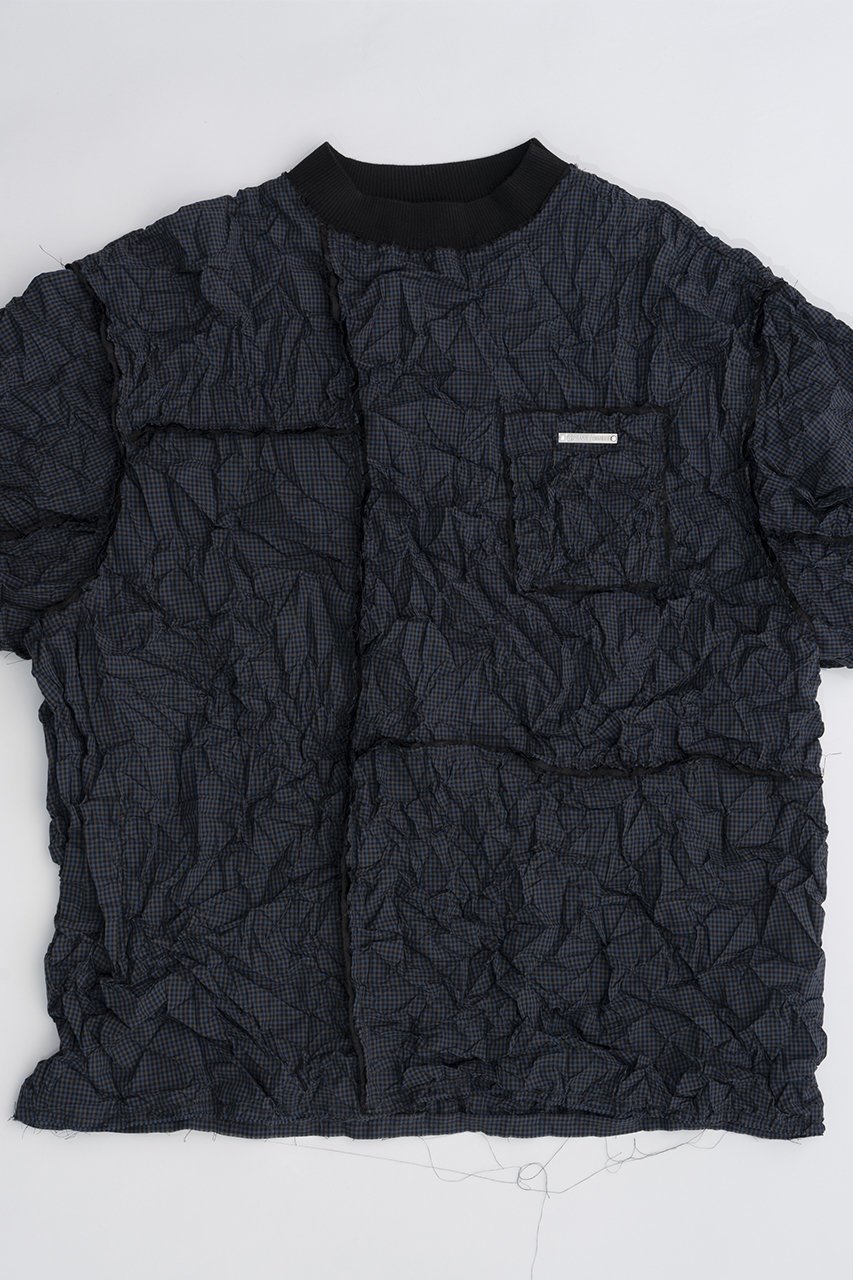 【プランク プロジェクト/PRANK PROJECT】のワッシャーチェックトップ / Washer Check Top 人気、トレンドファッション・服の通販 founy(ファニー) 　ファッション　Fashion　レディースファッション　Fashion for Women　トップス・カットソー　Cut & Sew Tops　シャツ・ブラウス・オフィスカジュアル　Elegant Blouses & Button-Ups　カットオフ　Cut-Off Design　ショート　Short, Short Length　スリーブ　Sleeve, Long Sleeve / Short Sleeve　チェック　Check, Plaid, Tartan　トレンド　Trend, Trending Now　パッチワーク　Patchwork, Mixed Fabric　ボトム　Bottoms, Lower Wear　other-3|ID: prp329100003998448 ipo3291000000032908670