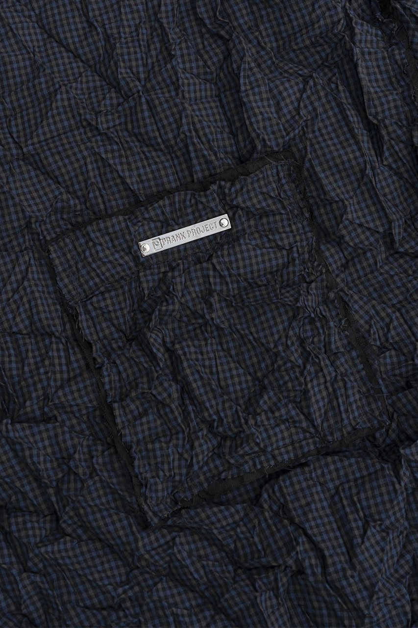 【プランク プロジェクト/PRANK PROJECT】のワッシャーチェックトップ / Washer Check Top 人気、トレンドファッション・服の通販 founy(ファニー) 　ファッション　Fashion　レディースファッション　Fashion for Women　トップス・カットソー　Cut & Sew Tops　シャツ・ブラウス・オフィスカジュアル　Elegant Blouses & Button-Ups　カットオフ　Cut-Off Design　ショート　Short, Short Length　スリーブ　Sleeve, Long Sleeve / Short Sleeve　チェック　Check, Plaid, Tartan　トレンド　Trend, Trending Now　パッチワーク　Patchwork, Mixed Fabric　ボトム　Bottoms, Lower Wear　other-4|ID: prp329100003998448 ipo3291000000032908673