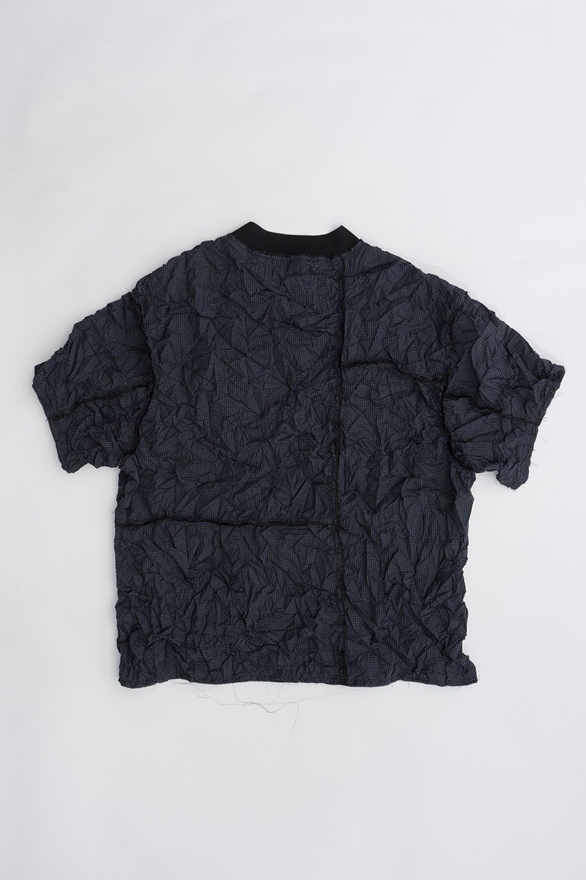 【プランク プロジェクト/PRANK PROJECT】のワッシャーチェックトップ / Washer Check Top 人気、トレンドファッション・服の通販 founy(ファニー) 　ファッション　Fashion　レディースファッション　Fashion for Women　トップス・カットソー　Cut & Sew Tops　シャツ・ブラウス・オフィスカジュアル　Elegant Blouses & Button-Ups　カットオフ　Cut-Off Design　ショート　Short, Short Length　スリーブ　Sleeve, Long Sleeve / Short Sleeve　チェック　Check, Plaid, Tartan　トレンド　Trend, Trending Now　パッチワーク　Patchwork, Mixed Fabric　ボトム　Bottoms, Lower Wear　other-5|ID: prp329100003998448 ipo3291000000032908676