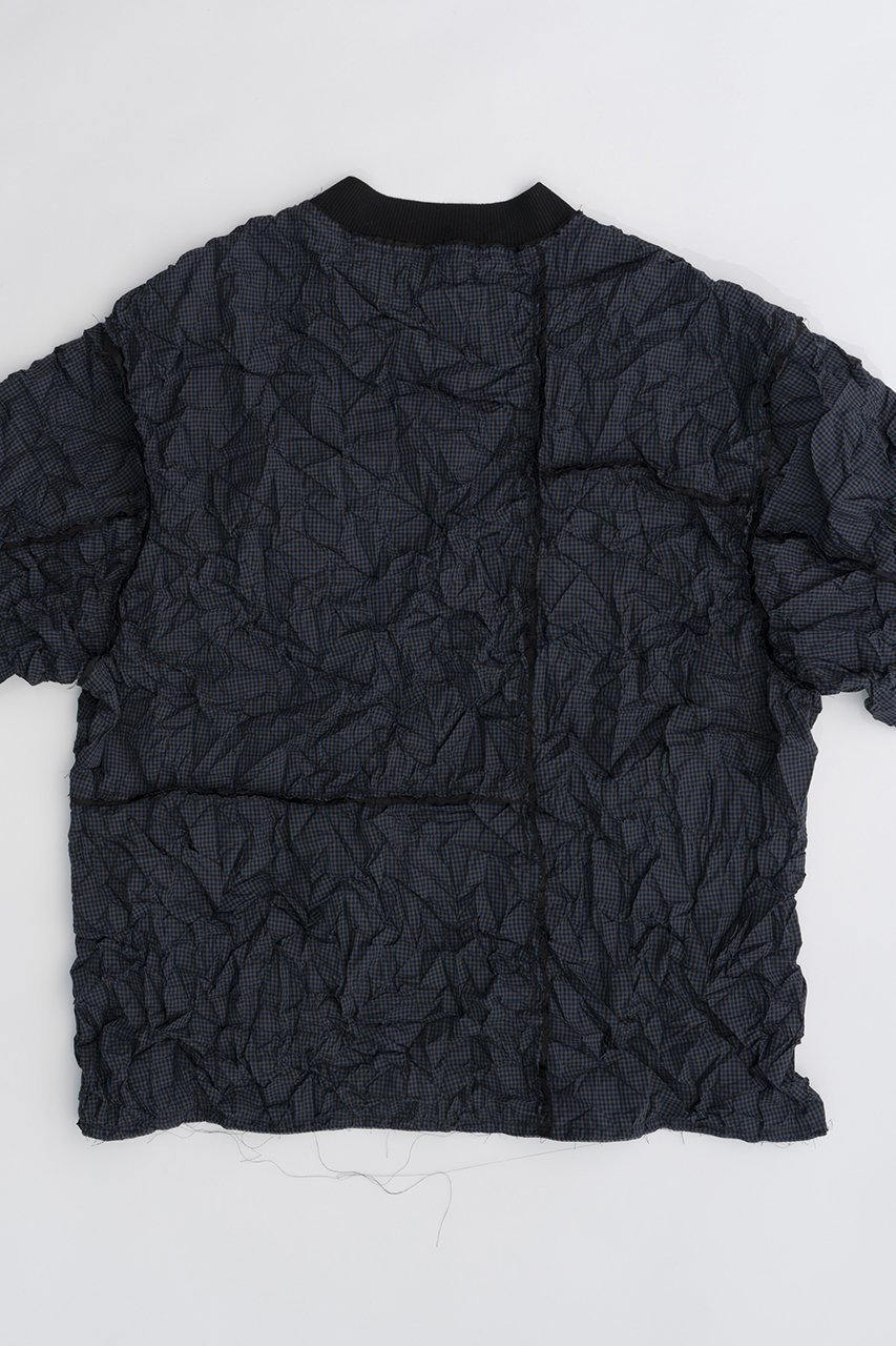 【プランク プロジェクト/PRANK PROJECT】のワッシャーチェックトップ / Washer Check Top 人気、トレンドファッション・服の通販 founy(ファニー) 　ファッション　Fashion　レディースファッション　Fashion for Women　トップス・カットソー　Cut & Sew Tops　シャツ・ブラウス・オフィスカジュアル　Elegant Blouses & Button-Ups　カットオフ　Cut-Off Design　ショート　Short, Short Length　スリーブ　Sleeve, Long Sleeve / Short Sleeve　チェック　Check, Plaid, Tartan　トレンド　Trend, Trending Now　パッチワーク　Patchwork, Mixed Fabric　ボトム　Bottoms, Lower Wear　other-7|ID: prp329100003998448 ipo3291000000032908681