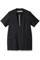 【プランク プロジェクト/PRANK PROJECT】のスーチングカットオフハーフスリーブチュニック / Suiting Cut Off Half Sleeve Tunic NVY(ネイビー)|ID: prp329100003998449 ipo3291000000034422034