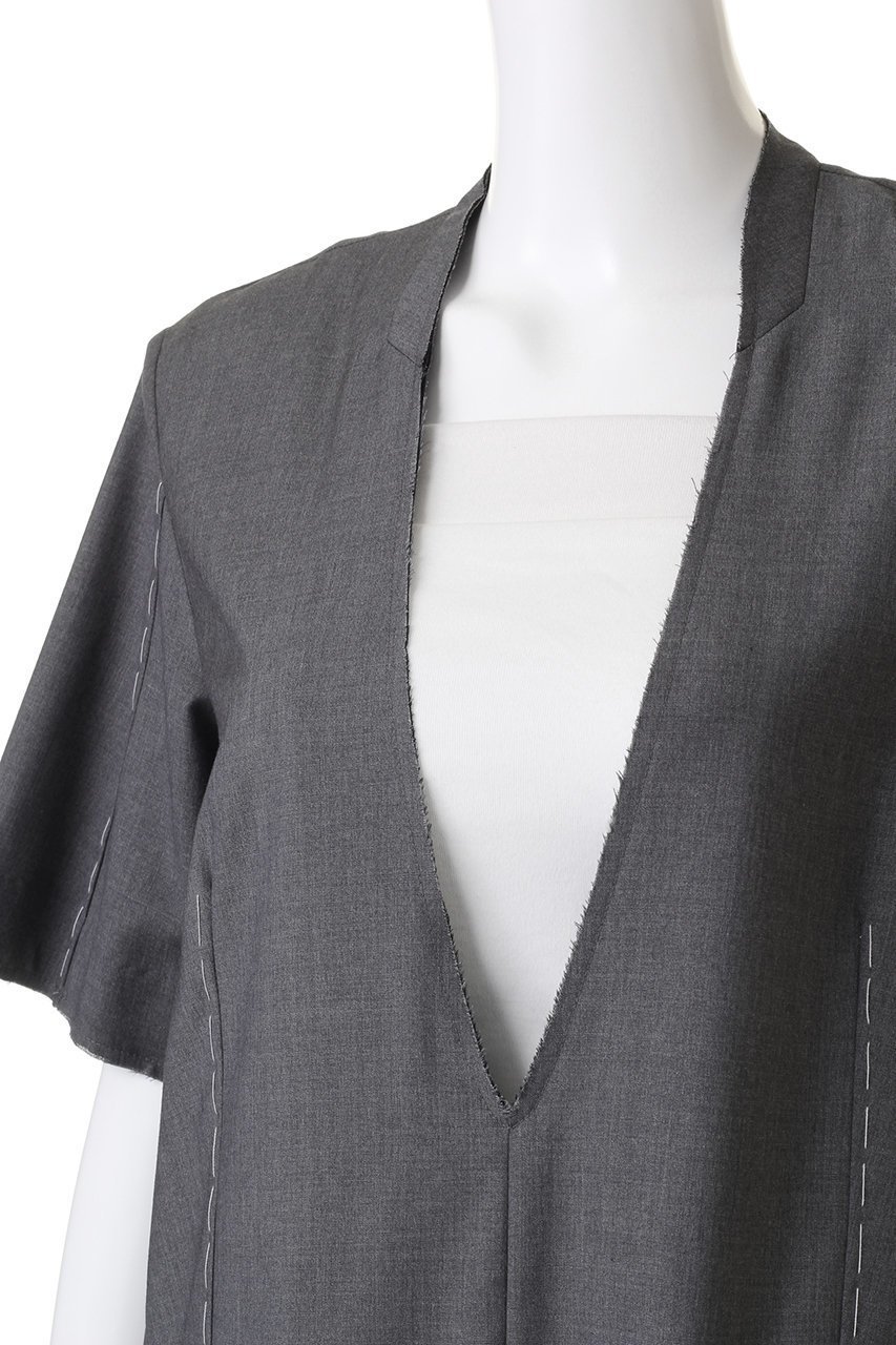 【プランク プロジェクト/PRANK PROJECT】のスーチングカットオフハーフスリーブチュニック / Suiting Cut Off Half Sleeve Tunic 人気、トレンドファッション・服の通販 founy(ファニー)  ファッション Fashion レディースファッション Fashion for Women ワンピース Dresses チュニック Tunic Tops & Dresses おすすめ Recommended / Our Picks ジャケット Jacket, Outerwear ソックス Socks, Hosiery タイツ Tights, Legwear チュニック Tunic, Long Top モチーフ Motif, Design Theme レース Lace, Lace Fabric 夏 Summer other-5|ID: prp329100003998449 ipo3291000000034422038