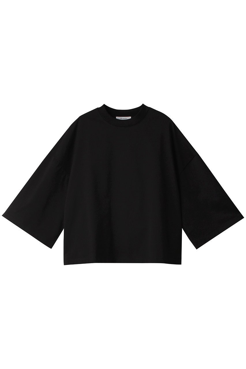 【エリオポール/heliopole】のBIG Tシャツ インテリア・キッズ・メンズ・レディースファッション・服の通販 founy(ファニー) 　ファッション　Fashion　レディースファッション　Fashion for Women　トップス・カットソー　Cut & Sew Tops　シャツ・ブラウス・オフィスカジュアル　Elegant Blouses & Button-Ups　ロングTシャツ・Tシャツ　Longline T-Shirts & Tees　カットソー・ベーシックTシャツ　Cut-and-Sewn Tops / Stretch Tees & Basics　ショルダー　Shoulder, Shoulder Strap　ショート　Short, Short Length　シンプル　Simple, Minimal　スリーブ　Sleeve, Long Sleeve / Short Sleeve　ドロップ　Drop Shoulder, Dropped Style　バランス　Balance, Style Balance　ビッグ　Big, Oversized　ブラック|ID: prp329100003998502 ipo3291000000032935494