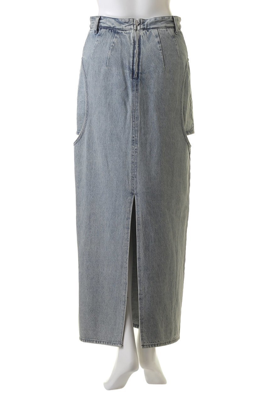 【クラネ/CLANE】のCIRCLE CUT LAYERED DENIM SKIRT/デニムスカート 人気、トレンドファッション・服の通販 founy(ファニー) 　ファッション　Fashion　レディースファッション　WOMEN　スカート　Skirt　デニムスカート　Denim Skirts　ロングスカート　Long Skirt　カットオフ　Cut Off　サークル　Circle　シンプル　Simple　スリット　Slit　デニム　Denim　トレンド　Trend　ロング　Long　other-4|ID: prp329100003998516 ipo3291000000031452462