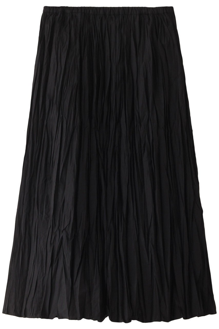 【ミズイロ インド/mizuiro ind】のwasher pleats SK スカート インテリア・キッズ・メンズ・レディースファッション・服の通販 founy(ファニー) 　ファッション　Fashion　レディースファッション　Fashion for Women　スカート　Skirts　ロングスカート　Long Skirts / Maxi & Midi Skirts　おすすめ　Recommended / Our Picks　フレア　Flare, Flared　ルーズ　Loose, Oversized　ロング　Long, Long-Length　ワッシャー　Washer, Crinkled Finish　black|ID: prp329100003998520 ipo3291000000036208450