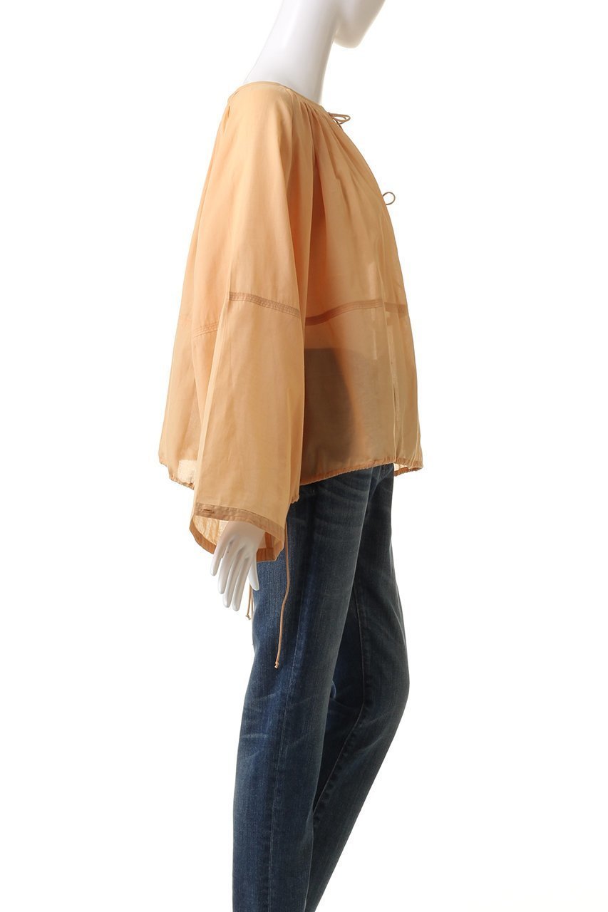 【マリリンムーン/MARILYN MOON】の【WALANCE】オーガニックコットンボイルスモックブラウス 人気、トレンドファッション・服の通販 founy(ファニー) 　ファッション　Fashion　レディースファッション　Fashion for Women　トップス・カットソー　Cut & Sew Tops　シャツ・ブラウス・オフィスカジュアル　Elegant Blouses & Button-Ups　インド　Indian Textile　シアー　Sheer, See-Through　シャーリング　Shirring, Ruched　スリーブ　Sleeve, Long Sleeve / Short Sleeve　ドローコード　Drawcord, Drawstring Cord　ボックス　Boxy, Box Shape　ロング　Long, Long-Length　夏　Summer　other-3|ID: prp329100003999593 ipo3291000000032908128