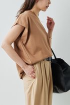 【ガリャルダガランテ/GALLARDAGALANTE】のタックコクーンTシャツ キャメル|ID: prp329100003999616 ipo3291000000031754171