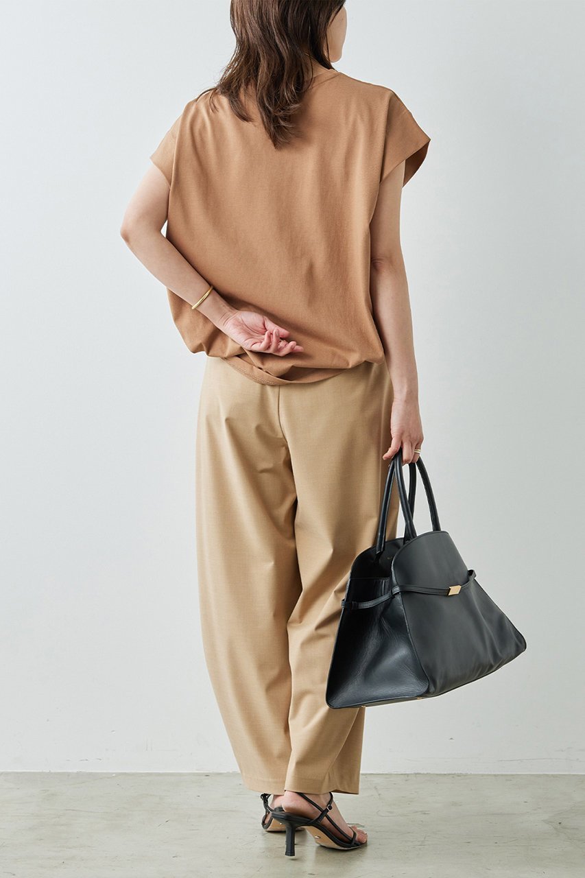 【ガリャルダガランテ/GALLARDAGALANTE】のタックコクーンTシャツ 人気、トレンドファッション・服の通販 founy(ファニー) 　ファッション　Fashion　レディースファッション　WOMEN　トップス・カットソー　Tops/Tshirt　シャツ/ブラウス　Shirts/Blouses　ロング / Tシャツ　T-Shirts　カットソー　Cut and Sewn　ショート　Short　スリーブ　Sleeve　フレンチ　French　再入荷　Restock/Back In Stock/Re Arrival　other-5|ID: prp329100003999616 ipo3291000000031754175