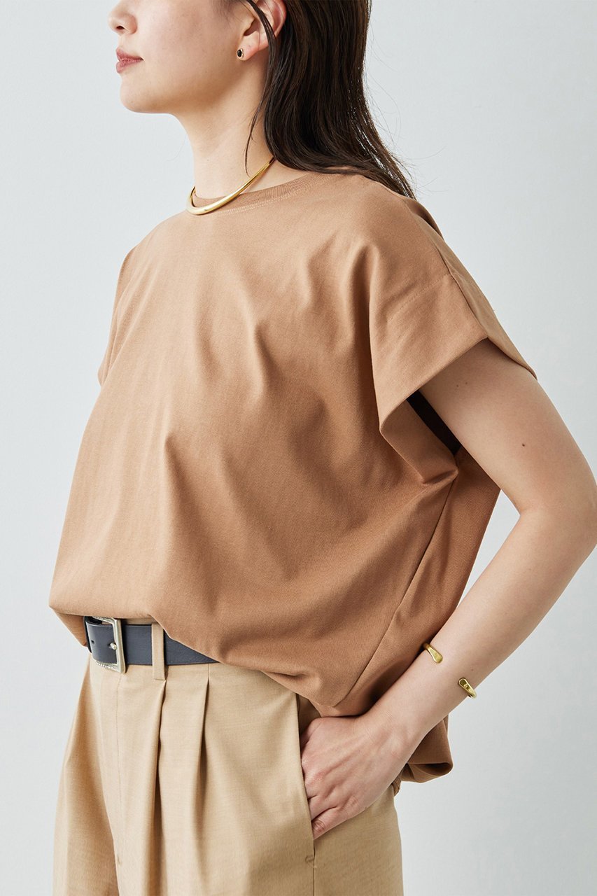 【ガリャルダガランテ/GALLARDAGALANTE】のタックコクーンTシャツ 人気、トレンドファッション・服の通販 founy(ファニー) 　ファッション　Fashion　レディースファッション　WOMEN　トップス・カットソー　Tops/Tshirt　シャツ/ブラウス　Shirts/Blouses　ロング / Tシャツ　T-Shirts　カットソー　Cut and Sewn　ショート　Short　スリーブ　Sleeve　フレンチ　French　再入荷　Restock/Back In Stock/Re Arrival　other-7|ID: prp329100003999616 ipo3291000000031754177