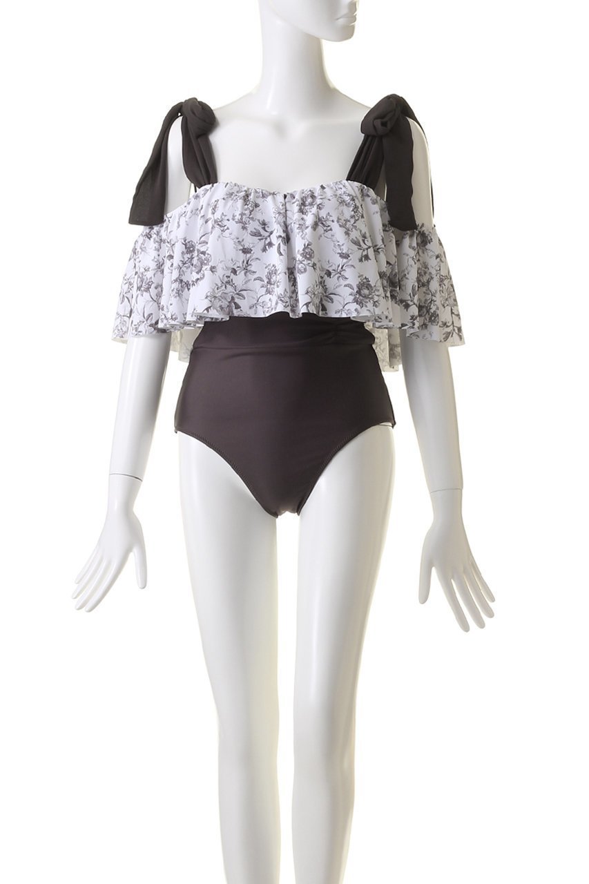 【レイール/Reir】のWall Flowerグラマラスオフショル 人気、トレンドファッション・服の通販 founy(ファニー) 　ファッション　Fashion　レディースファッション　Fashion for Women　水着　Swimwear　レディース水着・ビーチウェア　Swimwear & Beachwear　スポーツ　Sports, Activewear　ビキニ　Bikini, Two-Piece Swimsuit　フラワー　Flower, Floral　フリル　Frill, Ruffle　プリント　Print, Printed Pattern　リボン　Ribbon, Bow　エレガント 上品　Elegant　水着　Swimsuit, Swimwear　other-2|ID: prp329100003999617 ipo3291000000031452272
