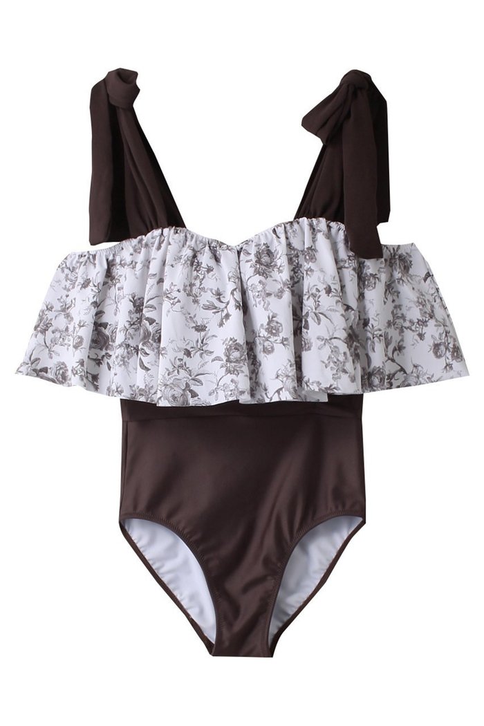 【レイール/Reir】のWall Flowerグラマラスオフショル インテリア・キッズ・メンズ・レディースファッション・服の通販 founy(ファニー) https://founy.com/ ファッション Fashion レディースファッション Fashion for Women 水着 Swimwear レディース水着・ビーチウェア Swimwear & Beachwear スポーツ Sports, Activewear ビキニ Bikini, Two-Piece Swimsuit フラワー Flower, Floral フリル Frill, Ruffle プリント Print, Printed Pattern リボン Ribbon, Bow エレガント 上品 Elegant 水着 Swimsuit, Swimwear |ID: prp329100003999617 ipo3291000000035336518