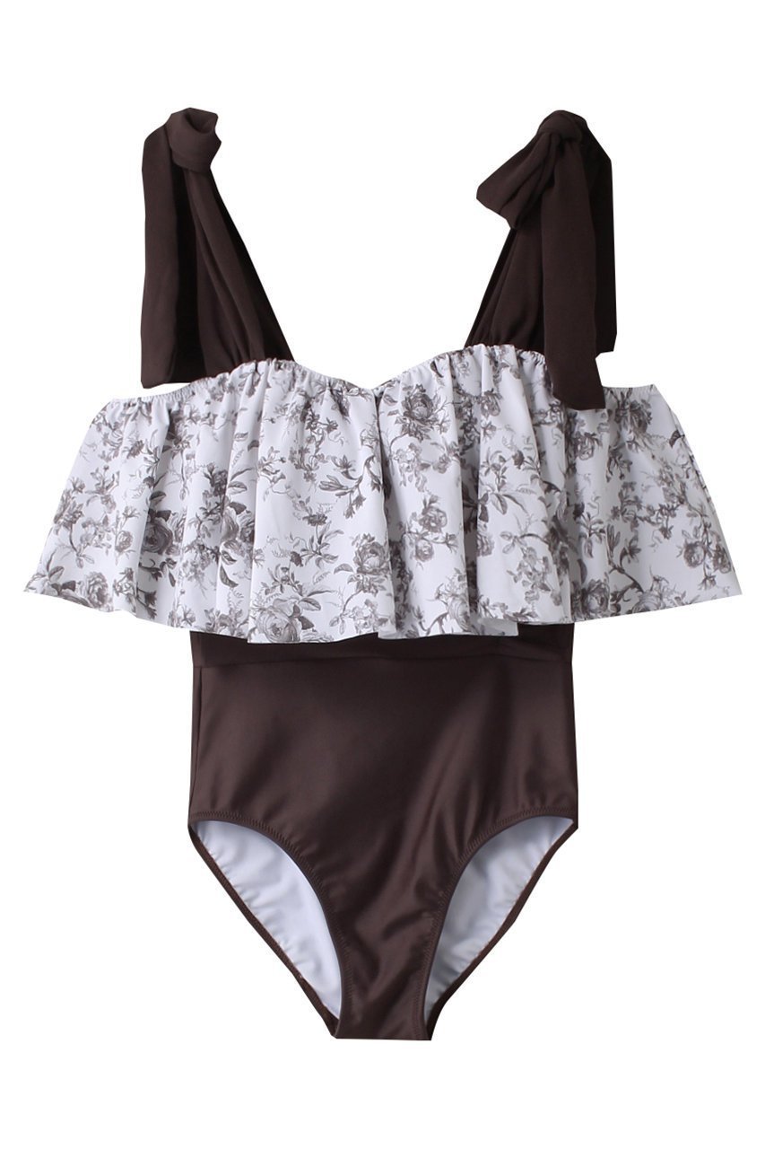 【レイール/Reir】のWall Flowerグラマラスオフショル 人気、トレンドファッション・服の通販 founy(ファニー) 　ファッション　Fashion　レディースファッション　Fashion for Women　水着　Swimwear　レディース水着・ビーチウェア　Swimwear & Beachwear　スポーツ　Sports, Activewear　ビキニ　Bikini, Two-Piece Swimsuit　フラワー　Flower, Floral　フリル　Frill, Ruffle　プリント　Print, Printed Pattern　リボン　Ribbon, Bow　エレガント 上品　Elegant　水着　Swimsuit, Swimwear　 other-1|ID: prp329100003999617 ipo3291000000035336518