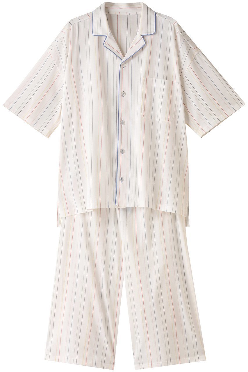 【キッドブルー/KID BLUE / MEN】の【MEN】マルチラインストライプNパジャマ インテリア・キッズ・メンズ・レディースファッション・服の通販 founy(ファニー) 　ファッション　Fashion　メンズファッション　Fashion for Men　ストライプ　Stripe, Striped Pattern　パジャマ　Pajamas, Sleepwear　ボトム　Bottoms, Lower Wear　リラックス　Relax, Relaxed Fit　夏　Summer　春　Spring　S/S・春夏　SS, Spring/Summer, Warm Season　オフホワイト|ID: prp329100003999640 ipo3291000000032835148