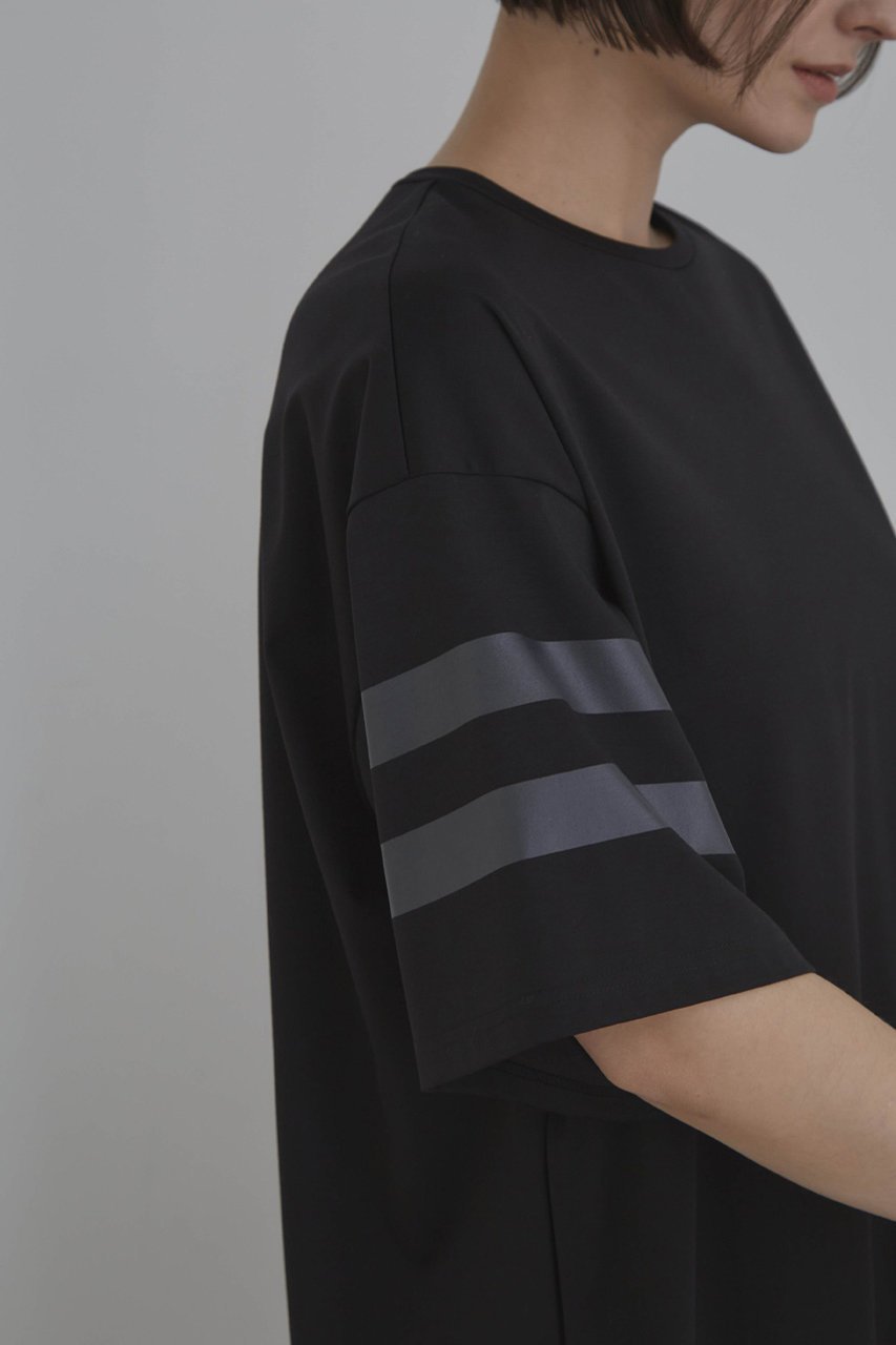 【ル フィル/LE PHIL】のシルキーポンチラインカットソーワンピース 人気、トレンドファッション・服の通販 founy(ファニー) 　ファッション　Fashion　レディースファッション　WOMEN　ワンピース　Dress　チュニック　Tunic　なめらか　Smooth　ジャージー　Jersey　チュニック　Tunic　ドレス　Dress　プリント　Print　マキシ　Maxi　ロング　Long　エレガント 上品　Elegant　other-5|ID: prp329100003999641 ipo3291000000031452327
