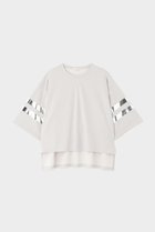 【ル フィル/LE PHIL】のシルキーポンチラインTシャツ グレー|ID: prp329100003999642 ipo3291000000032932428