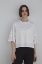 【ル フィル/LE PHIL】のシルキーポンチラインTシャツ ホワイト|ID: prp329100003999642 ipo3291000000032932434