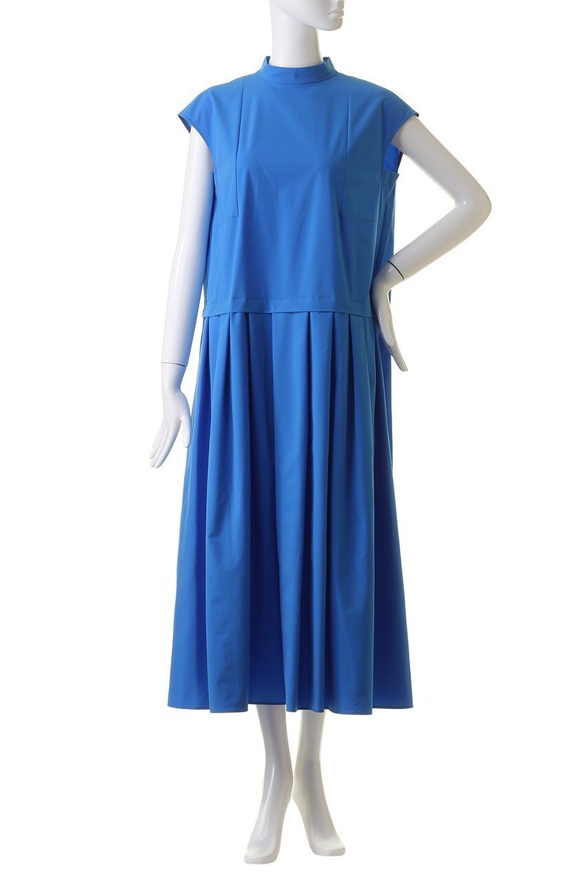 【ル フィル/LE PHIL】のSOLOTEXブロードバイカラーワンピース 人気、トレンドファッション・服の通販 founy(ファニー) 　ファッション　Fashion　レディースファッション　Fashion for Women　ワンピース　Dresses　チュニック　Tunic Tops & Dresses　クッション　Cushion, Throw Pillow　ストレッチ　Stretch, Stretchy Fabric　スリーブ　Sleeve, Long Sleeve / Short Sleeve　チュニック　Tunic, Long Top　フレアースカート　Flared Skirt, A-Line Skirt　フレンチ　French, French Style　ボトルネック　Bottle Neck, Mock Neck　ロング　Long, Long-Length　人気　Popular, Best Seller　定番　Standard, Basic Item　other-2|ID: prp329100003999646 ipo3291000000032897683