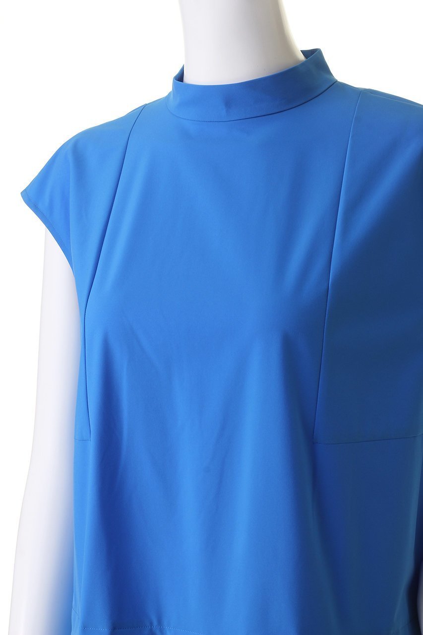 【ル フィル/LE PHIL】のSOLOTEXブロードバイカラーワンピース 人気、トレンドファッション・服の通販 founy(ファニー) 　ファッション　Fashion　レディースファッション　Fashion for Women　ワンピース　Dresses　チュニック　Tunic Tops & Dresses　クッション　Cushion, Throw Pillow　ストレッチ　Stretch, Stretchy Fabric　スリーブ　Sleeve, Long Sleeve / Short Sleeve　チュニック　Tunic, Long Top　フレアースカート　Flared Skirt, A-Line Skirt　フレンチ　French, French Style　ボトルネック　Bottle Neck, Mock Neck　ロング　Long, Long-Length　人気　Popular, Best Seller　定番　Standard, Basic Item　other-5|ID: prp329100003999646 ipo3291000000032897692