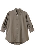 【ル フィル/LE PHIL】のSOLOTEXブロードギャザースリーブブラウス 人気、トレンドファッション・服の通販 founy(ファニー) ファッション Fashion レディースファッション Fashion for Women トップス・カットソー Cut & Sew Tops シャツ・ブラウス・オフィスカジュアル Elegant Blouses & Button-Ups クッション Cushion, Throw Pillow ショート Short, Short Length ストレッチ Stretch, Stretchy Fabric スリーブ Sleeve, Long Sleeve / Short Sleeve ドレープ Drape, Draping Fabric ハーフ Half, Half-Length フェミニン Feminine, Girly マニッシュ Mannish, Boyish 夏 Summer エレガント 上品 Elegant thumbnail ブラウン|ID: prp329100003999647 ipo3291000000032810117