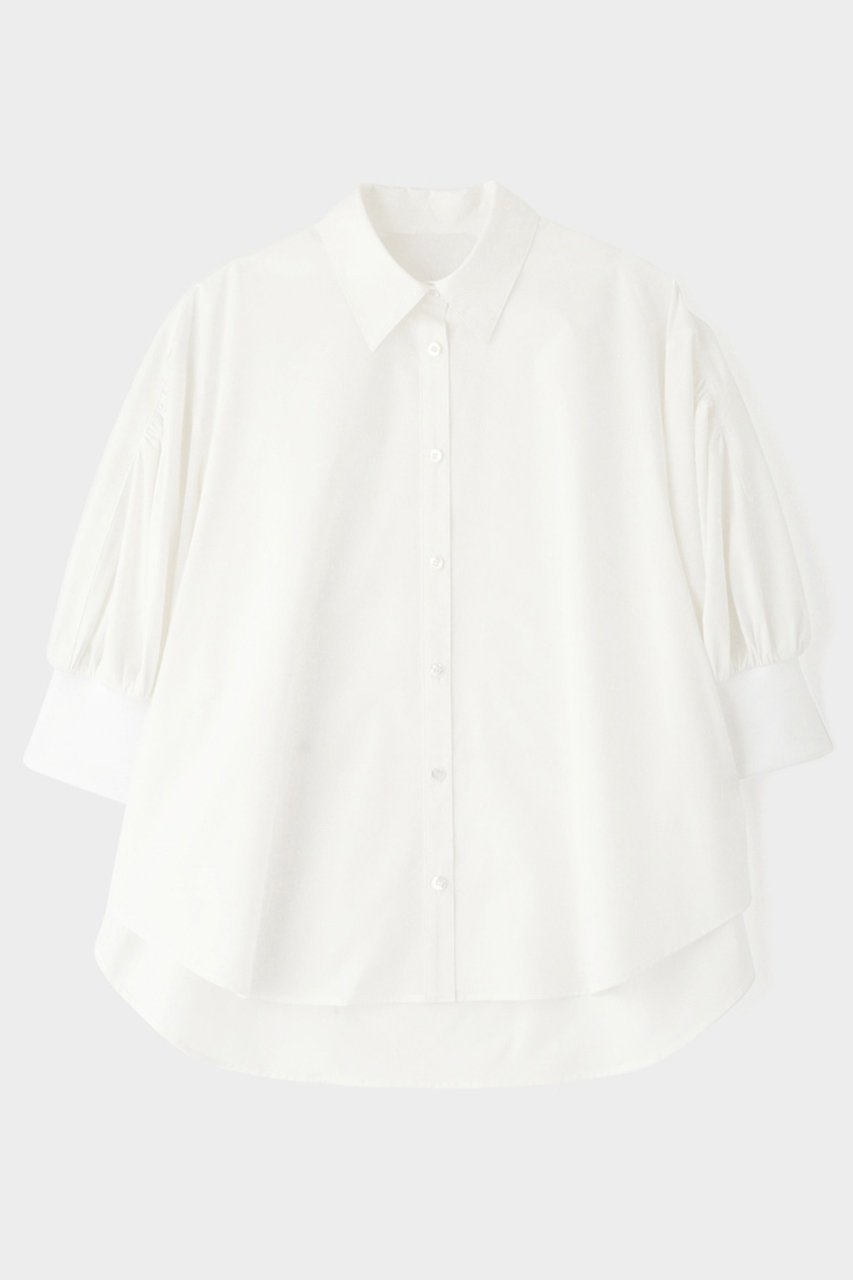 【ル フィル/LE PHIL】のSOLOTEXブロードギャザースリーブブラウス 人気、トレンドファッション・服の通販 founy(ファニー) ファッション Fashion レディースファッション Fashion for Women トップス・カットソー Cut & Sew Tops シャツ・ブラウス・オフィスカジュアル Elegant Blouses & Button-Ups クッション Cushion, Throw Pillow ショート Short, Short Length ストレッチ Stretch, Stretchy Fabric スリーブ Sleeve, Long Sleeve / Short Sleeve ドレープ Drape, Draping Fabric ハーフ Half, Half-Length フェミニン Feminine, Girly マニッシュ Mannish, Boyish 夏 Summer エレガント 上品 Elegant other-1|ID: prp329100003999647 ipo3291000000033462903