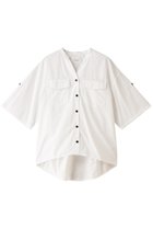 【ミディウミソリッド/MIDIUMISOLID】のroll up cocoon shirt シャツ off white|ID:prp329100004002629