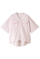 【ミディウミソリッド/MIDIUMISOLID】のroll up cocoon shirt シャツ pink|ID:prp329100004002629