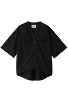 【ミディウミソリッド/MIDIUMISOLID】のroll up cocoon shirt シャツ black|ID:prp329100004002629