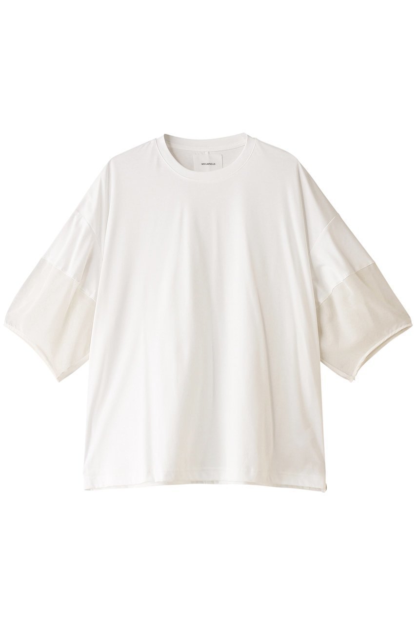 【ミディウミソリッド/MIDIUMISOLID】のsheer slv conscious T Tシャツ 人気、トレンドファッション・服の通販 founy(ファニー) 　ファッション　Fashion　レディースファッション　WOMEN　トップス・カットソー　Tops/Tshirt　シャツ/ブラウス　Shirts/Blouses　ロング / Tシャツ　T-Shirts　カットソー　Cut and Sewn　シアー　Sheer　ショート　Short　スリーブ　Sleeve　 other-1|ID: prp329100004002633 ipo3291000000029988259