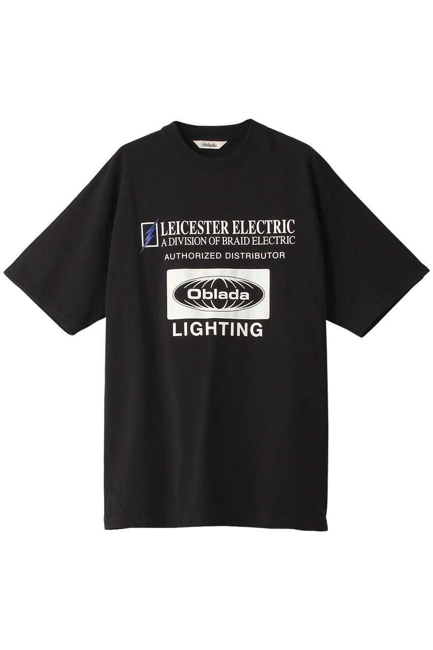 【オブラダ/Oblada】のELECTRIC Tシャツ 人気、トレンドファッション・服の通販 founy(ファニー) 　ファッション　Fashion　レディースファッション　WOMEN　トップス・カットソー　Tops/Tshirt　シャツ/ブラウス　Shirts/Blouses　ロング / Tシャツ　T-Shirts　カットソー　Cut and Sewn　ショート　Short　スリーブ　Sleeve　フェミニン　Feminine　フロント　Front　プリント　Print　 other-1|ID: prp329100004002643 ipo3291000000026474516